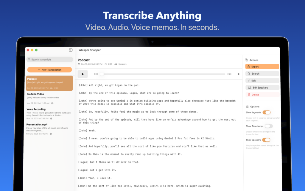 Transcribe Anything